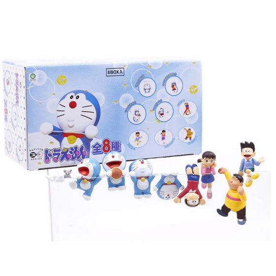 Doraemon PUTITTO Series Cartoon Kawaii Mini Action Figure Model Toy 8pcs