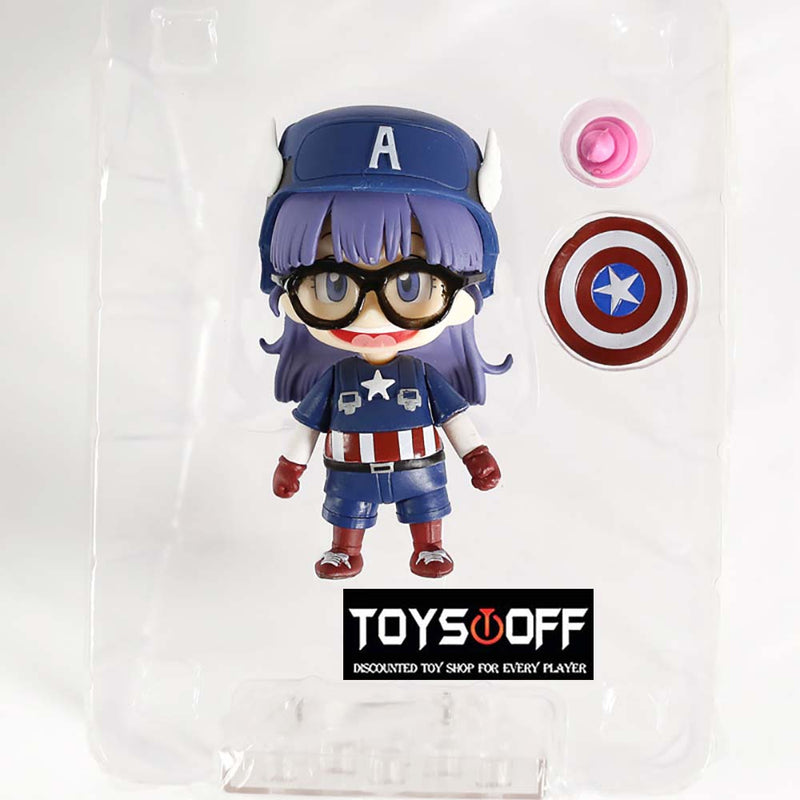 Dr Slump Arale Norimaki Cosplay Captain America Action Figure 10cm