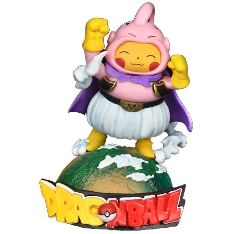Dragon Ball Majin Buu Cos Pikachu Action Figure Model Toy 12cm