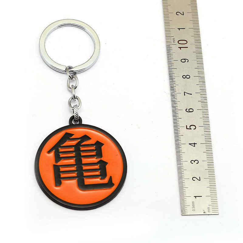 Dragon Ball Master Roshi Keychain Kame Sennin Logo Metal Keyring