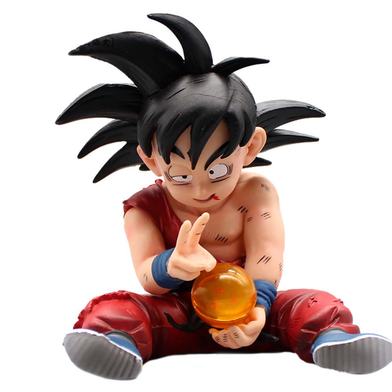 Dragon Ball Tired Son Goku Action Figure Collectible Model Toy 10cm