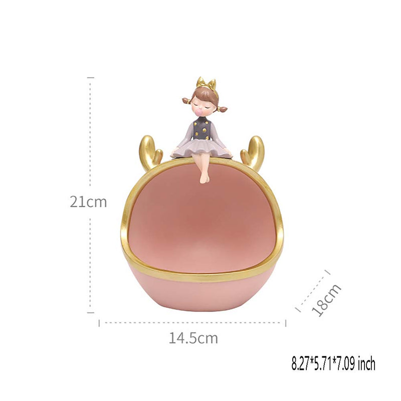 Fairy Girl Action Figure Model Key Candy Box Home Decoration