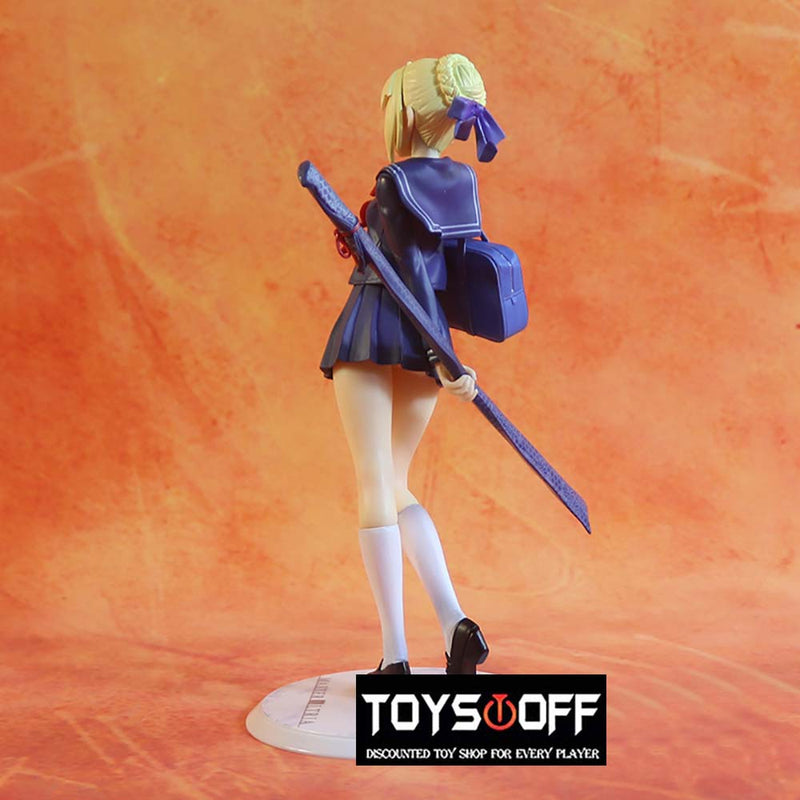 Fate Stay Night Uniform Saber Action Figure Collectible Model Toy 20cm