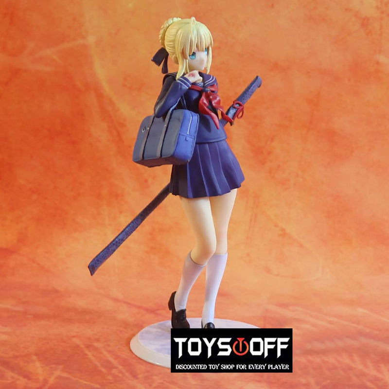 Fate Stay Night Uniform Saber Action Figure Collectible Model Toy 20cm
