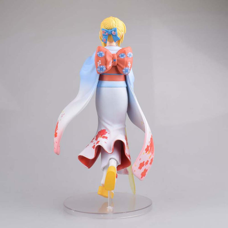 Fate Stay Night Unlimited Blade Works Kimono Saber Action Figure 25cm