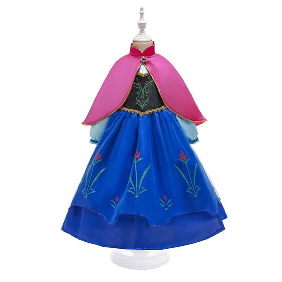 Frozen Anna Princess Dress Children Birthday Christmas Performance Cosplay Costume
