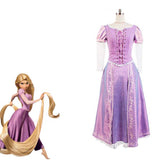 Frozen Elsa Purple Lace Up Princess Dress Halloween Cosplay Costume - Toysoff.com