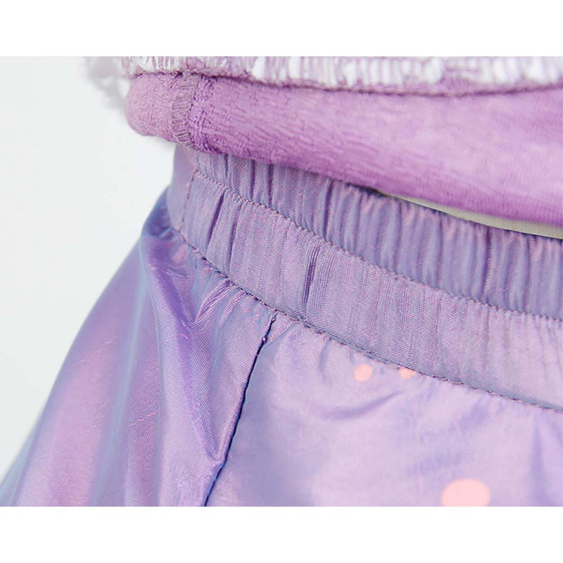 Frozen Elsa Purple Lace Up Princess Dress Halloween Cosplay Costume - Toysoff.com