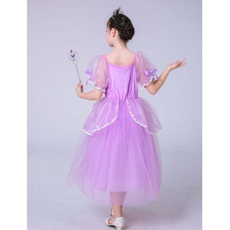 Frozen Purple Princess Dress Children Birthday Christmas Performance Cosplay Costume