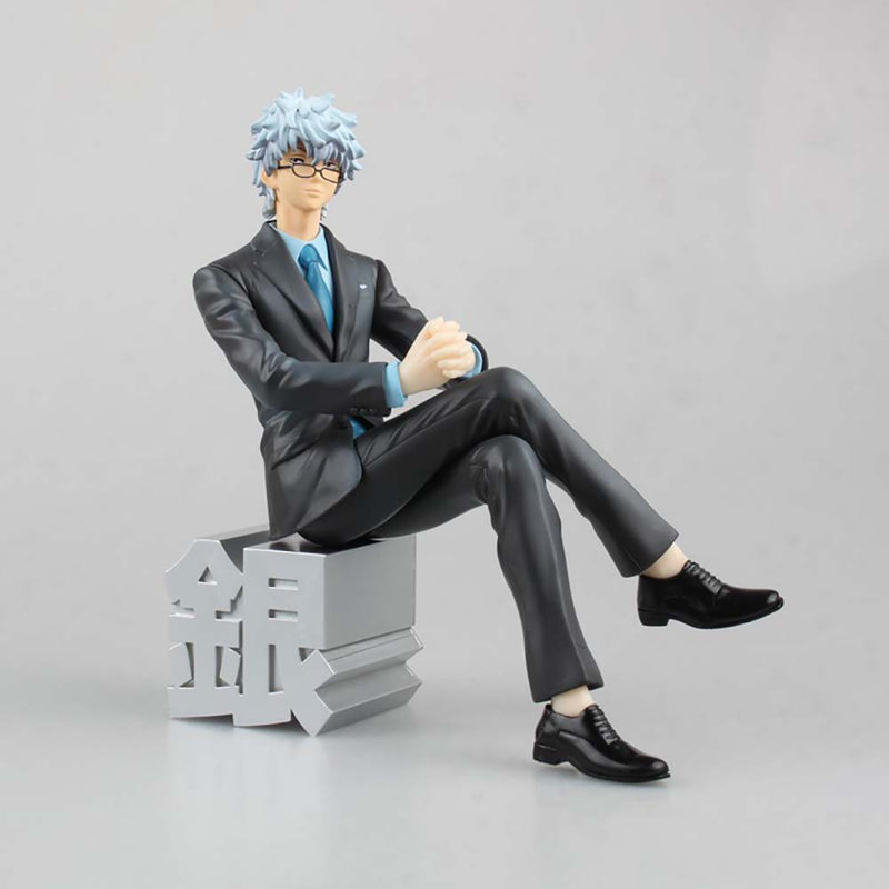 GINTAMA Sakata Gintoki Business Suit Ver Action Figure Model Toy 15cm