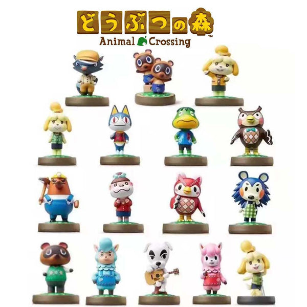 Game Animal Crossing Family Action Figure Model Kids Gift Toy 16pcs