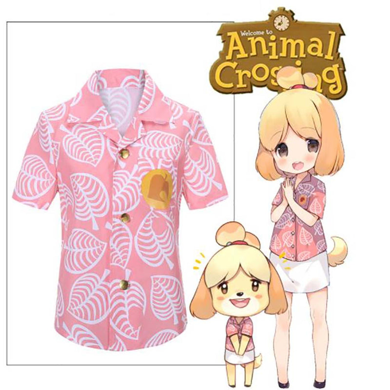 Game Animal Crossing Tom Nook Short Sleeve Shirt Cosplay Costume