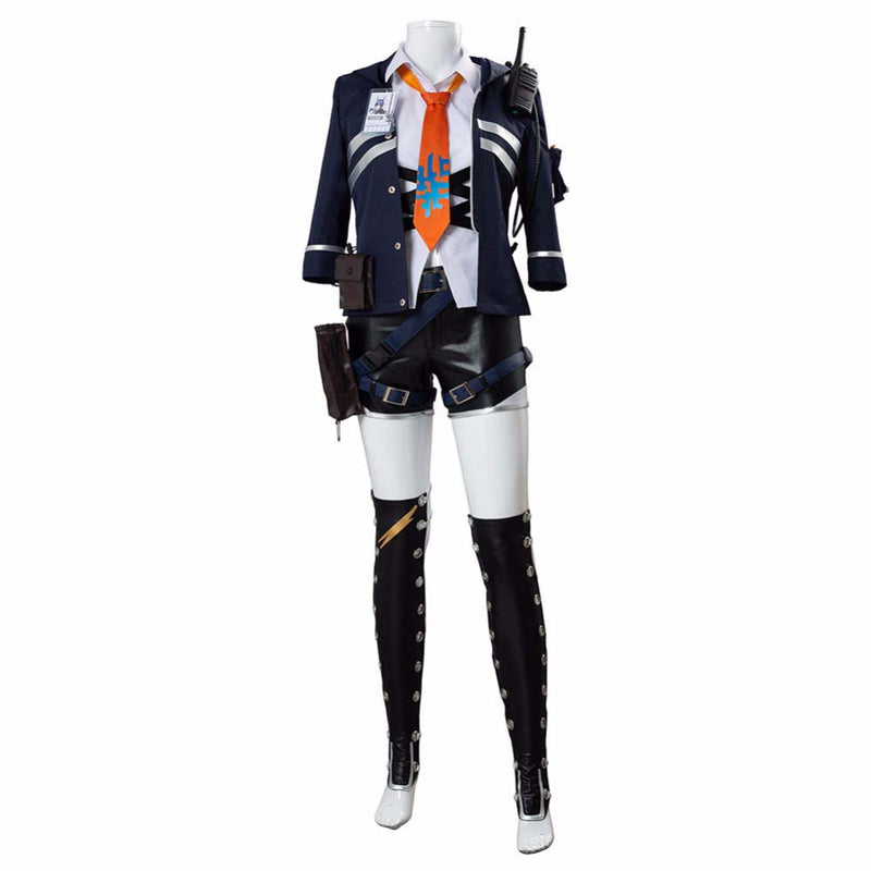 Game Arknights Chen Cosplay Cool Costume Props Uniform Full Set