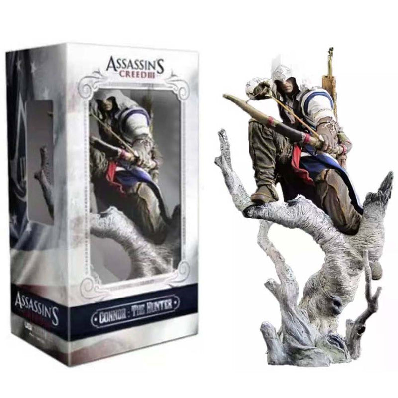 Game Assassin's Creed III 3 Connor Action Figure Model Toy 28cm