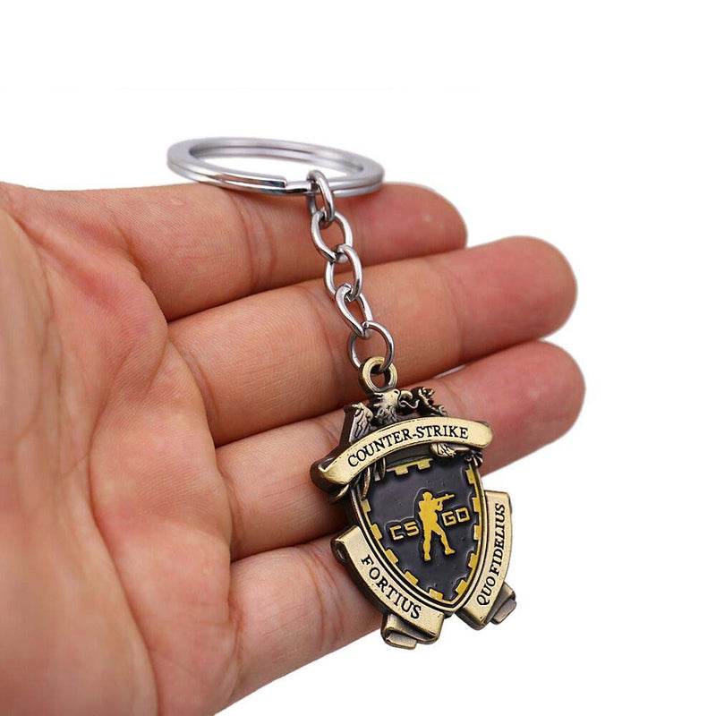 Game CSGO Medal Keychain Keyring Car Bag Pendant Gamer Souvenir