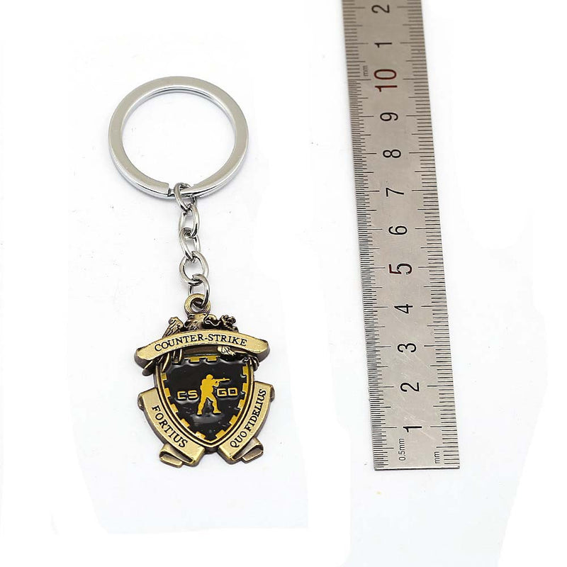 Game CSGO Medal Keychain Keyring Car Bag Pendant Gamer Souvenir