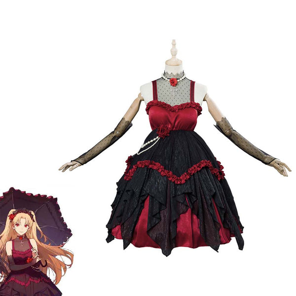 Game FGO Ereshkigal Rin Cosplay Dress Women Halloween Fancy Costume
