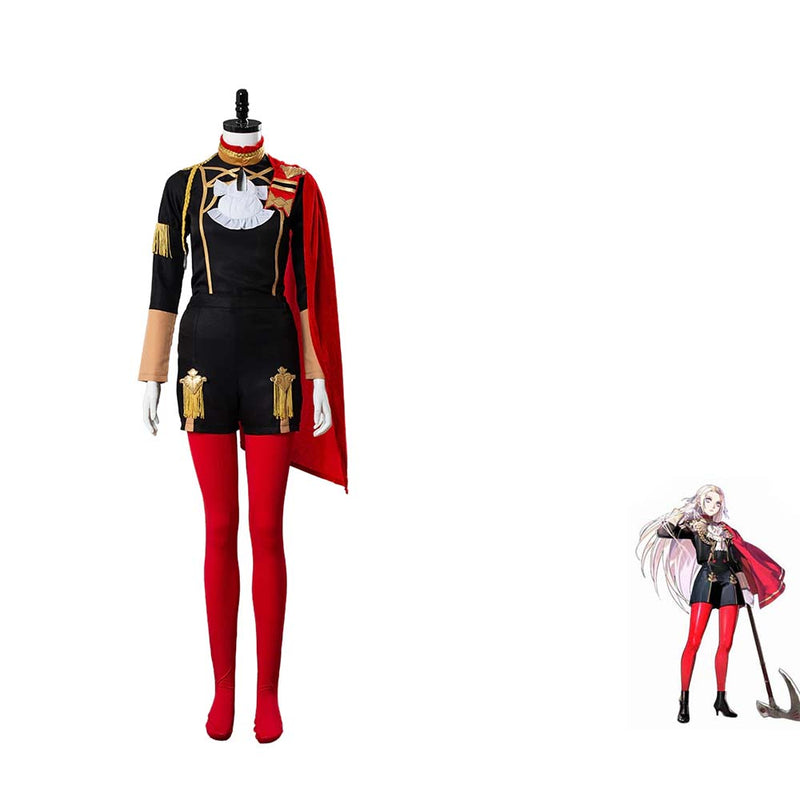 Game Fire Emblem Three Houses Cosplay Edelgard Battle Stage Costume