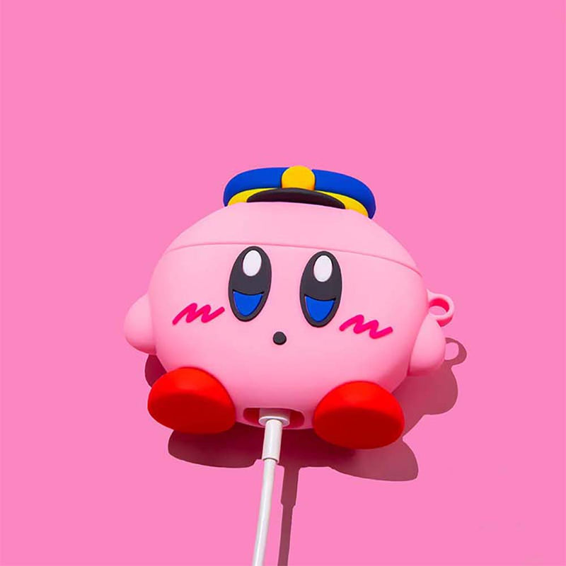 Game Kirby Cartoon Apple Airpods Case Fun Gift