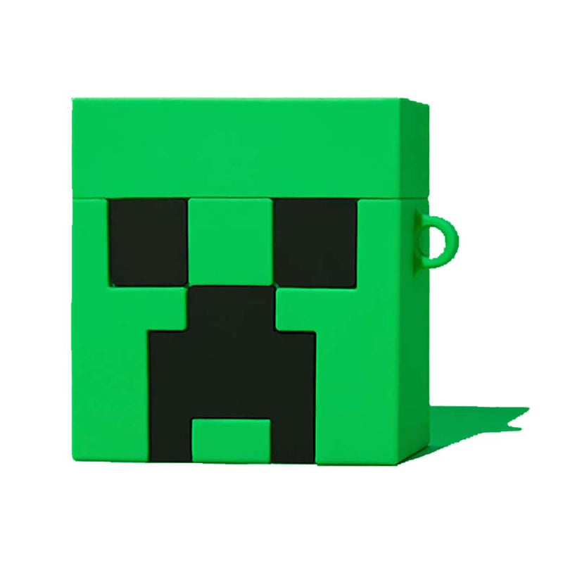 Game Minecraft Creeper Cartoon Apple Airpods Case Fun Gift