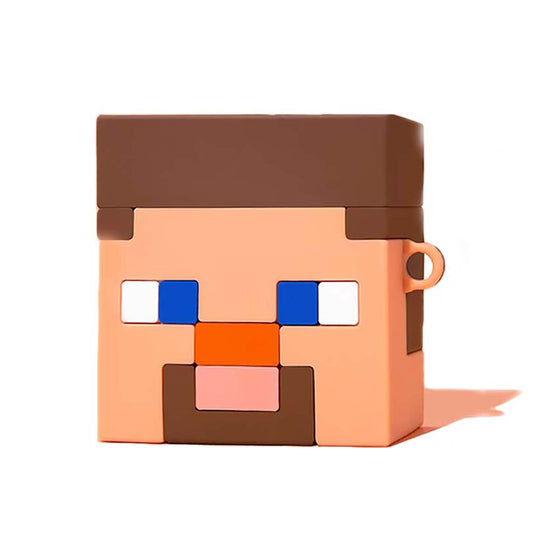 Game Minecraft Steve Cartoon Apple Airpods Case Fun Gift