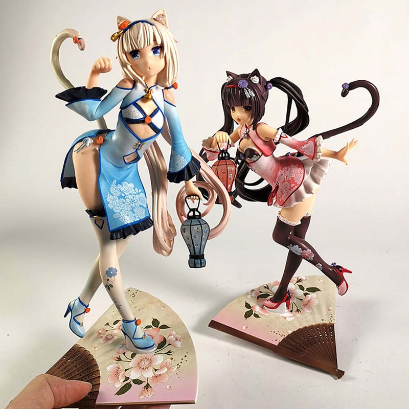Game Nekopara Chocola Vanilla Action Figure Collectible Model Toy 24.5cm