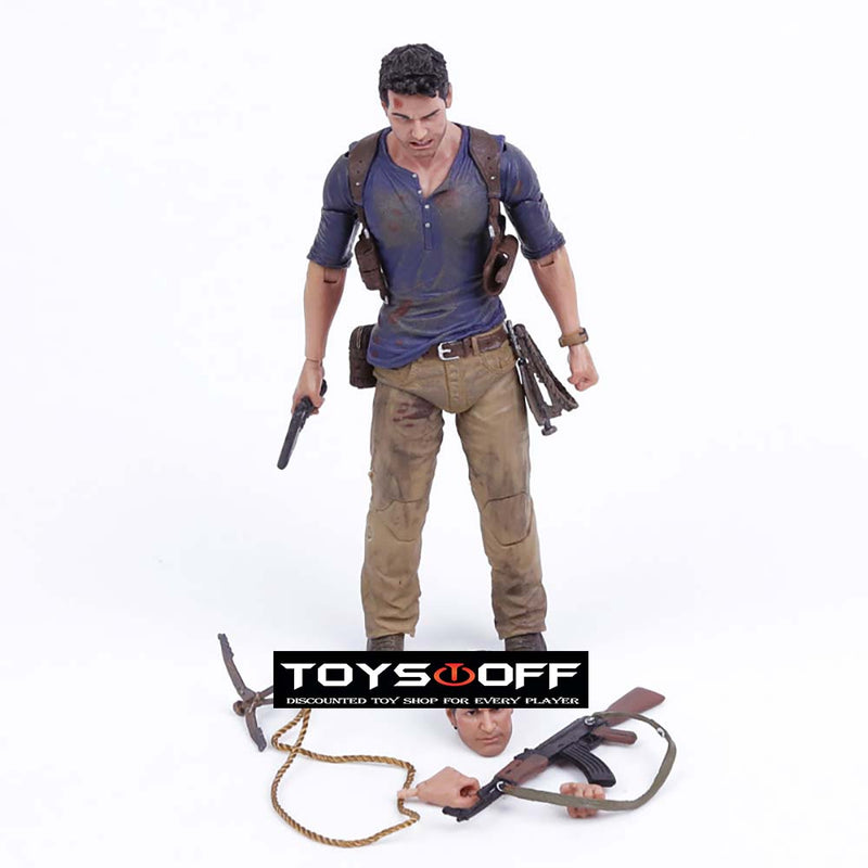 Game Uncharted Nathan Drake Action Figure Collection Model Toy 18cm