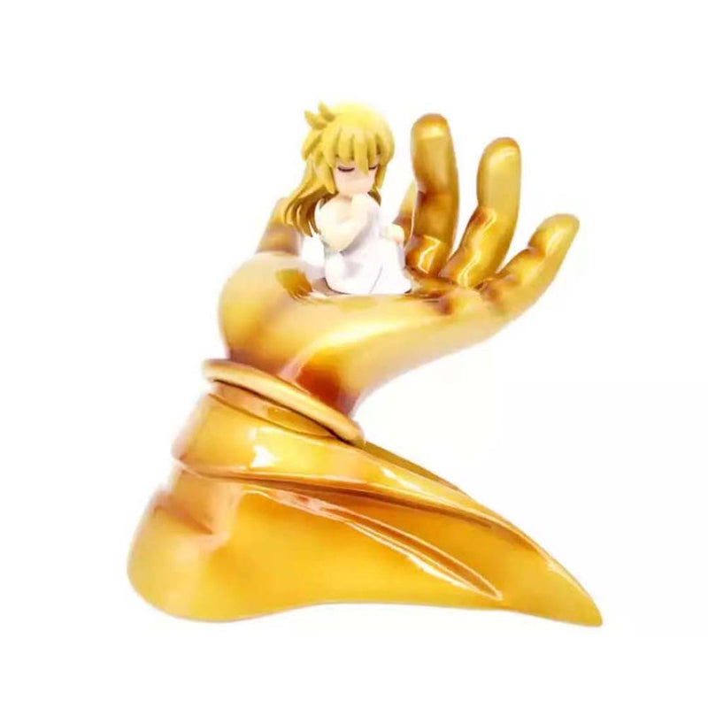 Gold Saint Childhood Shaka With Sakyamuni Hand Action Figure Toy 12cm