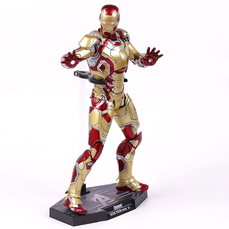 Hot Toys Iron Man MK42 Action Figure with LED Light 30cm