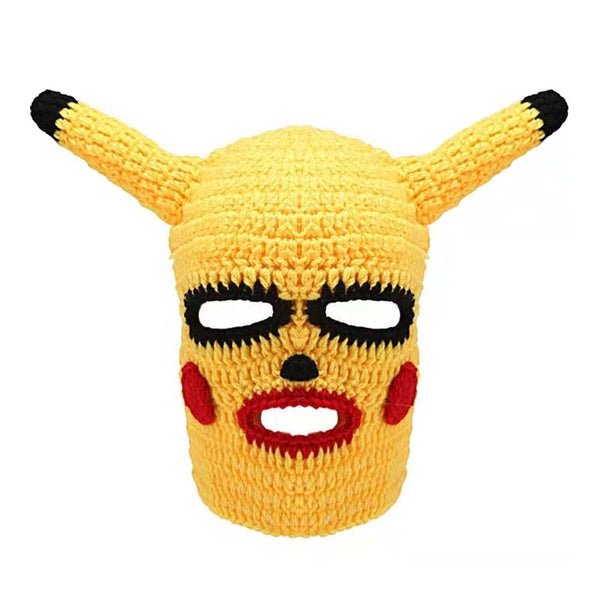 Handmade Pikachu Hat Cosplay Prop Party Funny Cool Mask