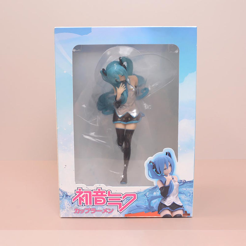 Hatsune Miku Cup Pressing Surface Action Figure Collectible Model Toy 16cm