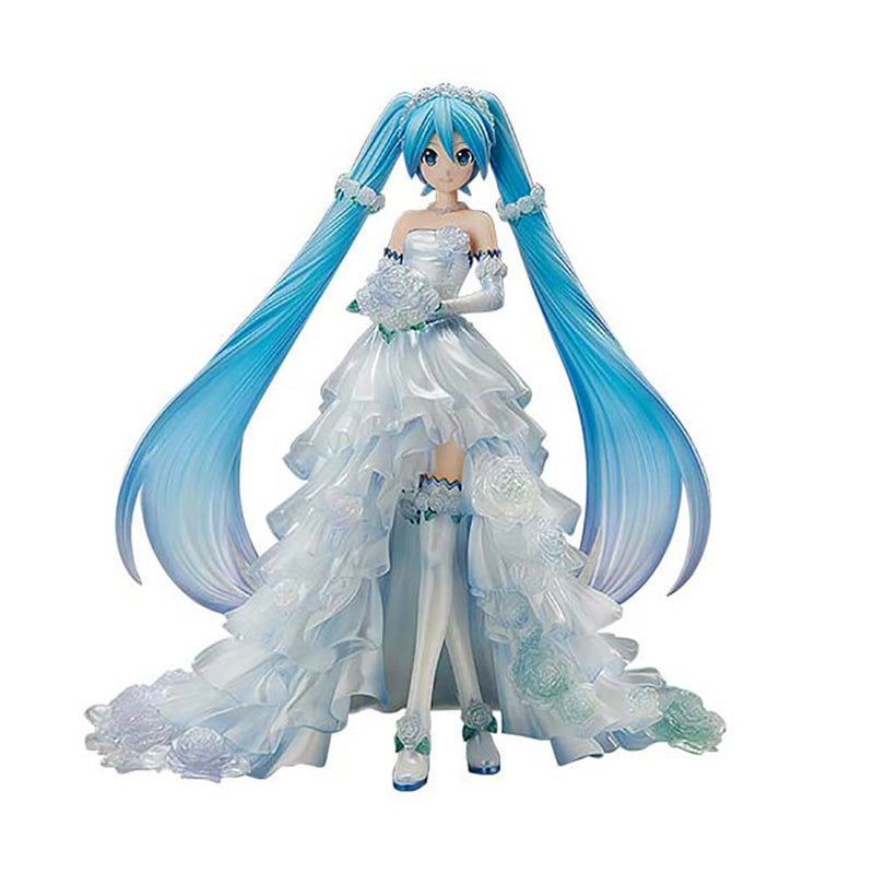 Hatsune Miku Wedding Dress Action Figure Collectible Model Toy 25cm