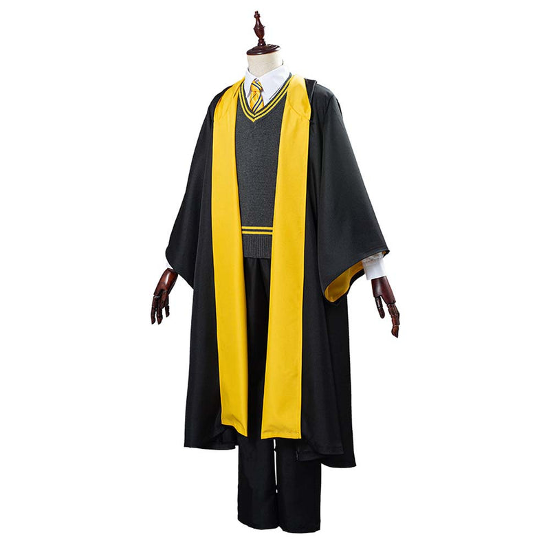 Helga Hufflepuff School Uniform Robe Cloak Outfits Halloween Cosplay Costume