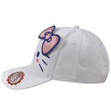 Hello Kitty Cartoon Girls' White Baseball Cap Outdoor Sun Hat - Toysoff.com