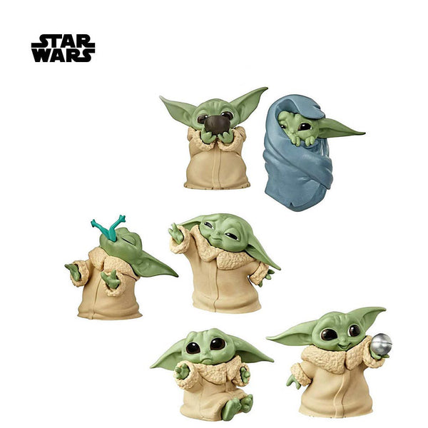 Hot Toys Star Wars Baby Yoda Action Figure Toy 6pcs/set