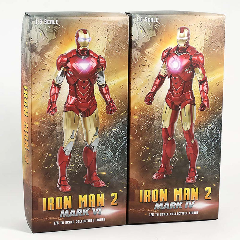 Iron Man 2 MK4 MK6 Action Figure Collectible Model Toy 30cm
