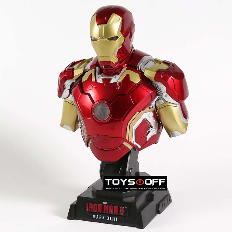 Iron Man 3 MK43 Limted Edtion Bust Statue Action Figure 23cm