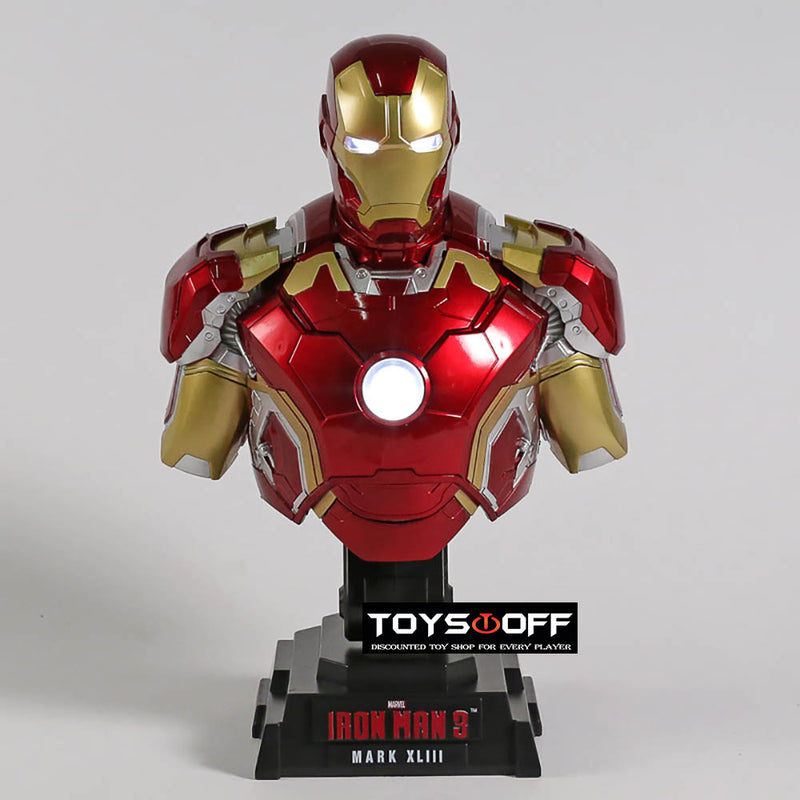 Iron Man 3 MK43 Limted Edtion Bust Statue Action Figure 23cm