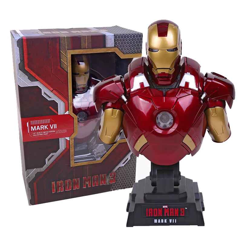 Iron Man 3 MK7 Limted Edtion Bust Statue Action Figure 23cm