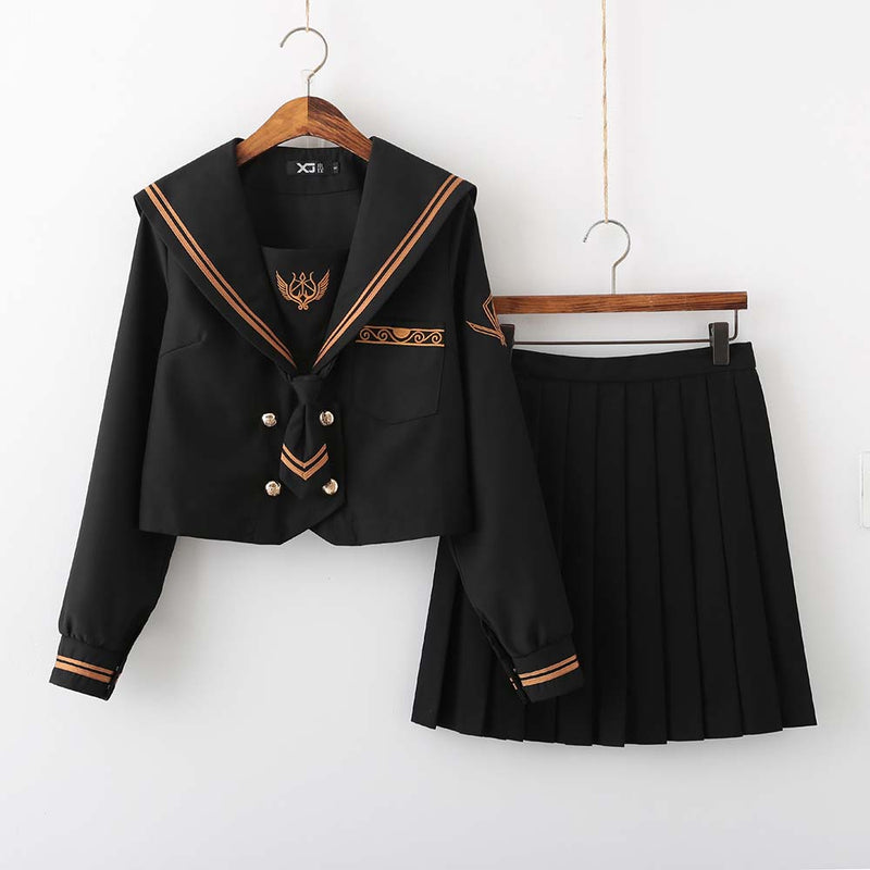 JK Uniform Bad Girl Long Sleeve Shirt and Skirt Suit
