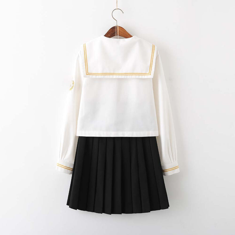 JK Uniform Sailor Style Long Sleeve Shirt and Skirt Suit