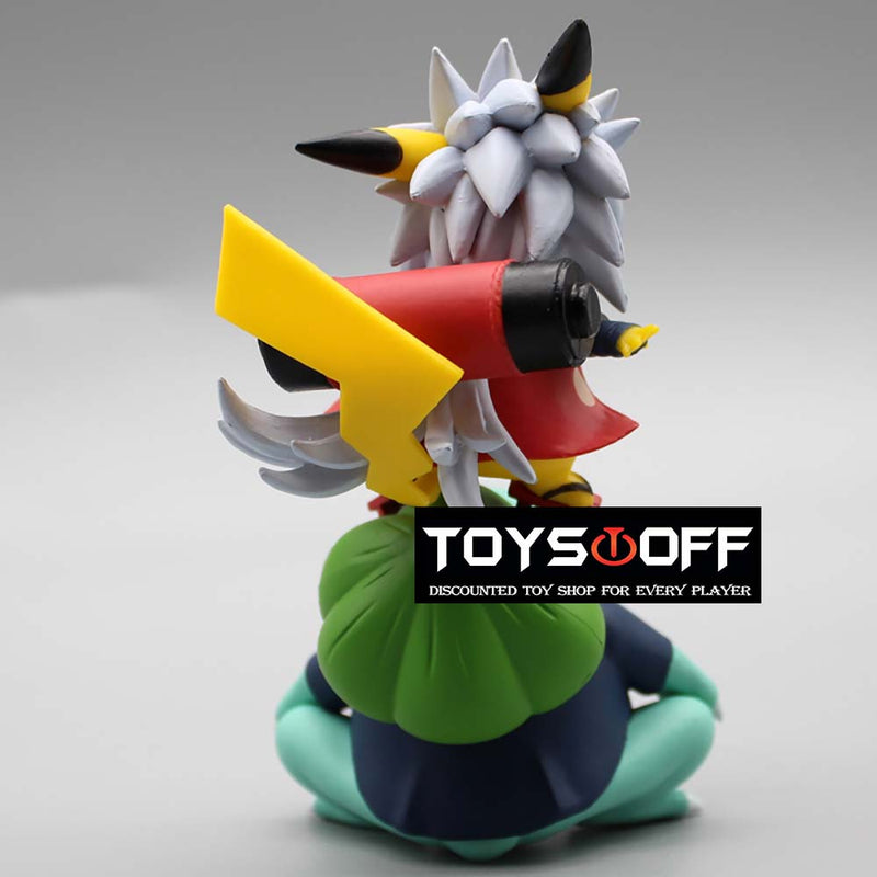 Jiraiya Pikachu Cos Bulbasaur Gama Sennin Action Figure Funny Toy 14cm