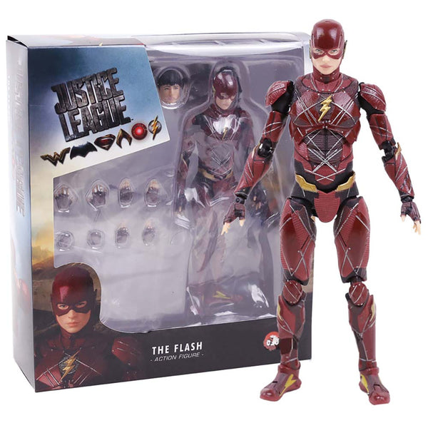 Justic League MAFEX 058 The Flash Action Figure Model Toy 16cm