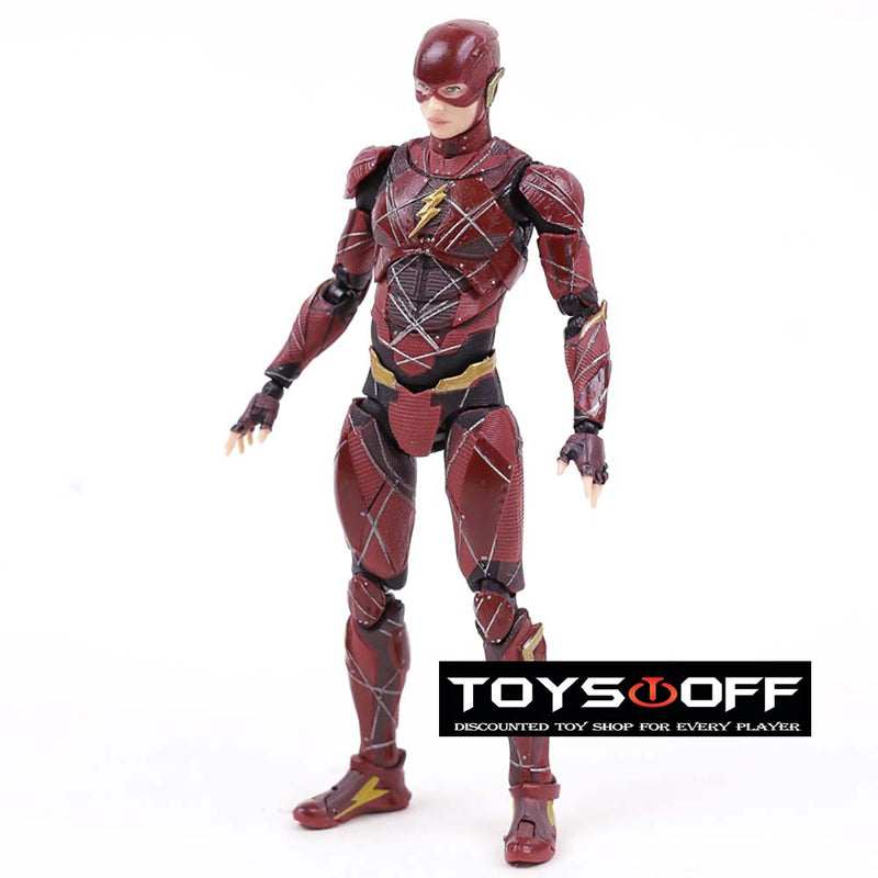 Justic League MAFEX 058 The Flash Action Figure Model Toy 16cm