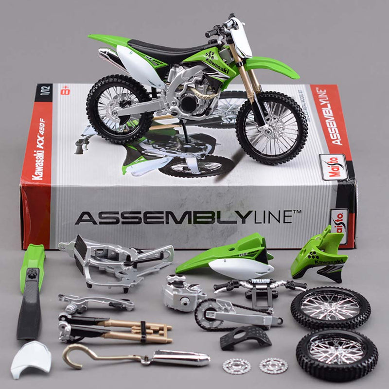 Kawasaki KX 450F Motorcycle Model Assembly Kit Leisure Educational Toy