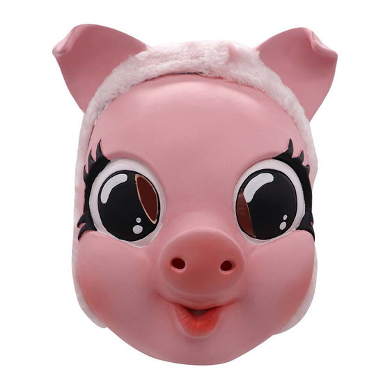 Killing Eve Killer Villanelle Cosplay Mask Pink Pig Head Prop