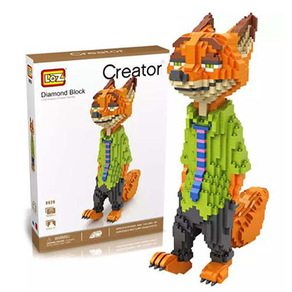 Building Blocks Cartoon Zootopia Nick Wilde Model DIY Kids Toy - Toysoff.com