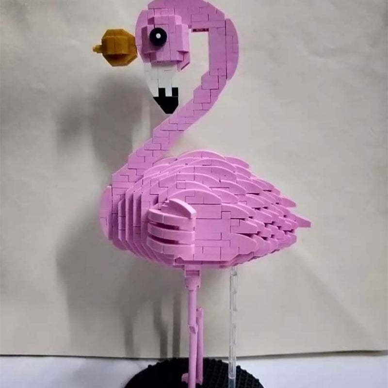 Building Blocks Cartoon Phoenicopteridae Animal Model DIY Kids Toy - Toysoff.com