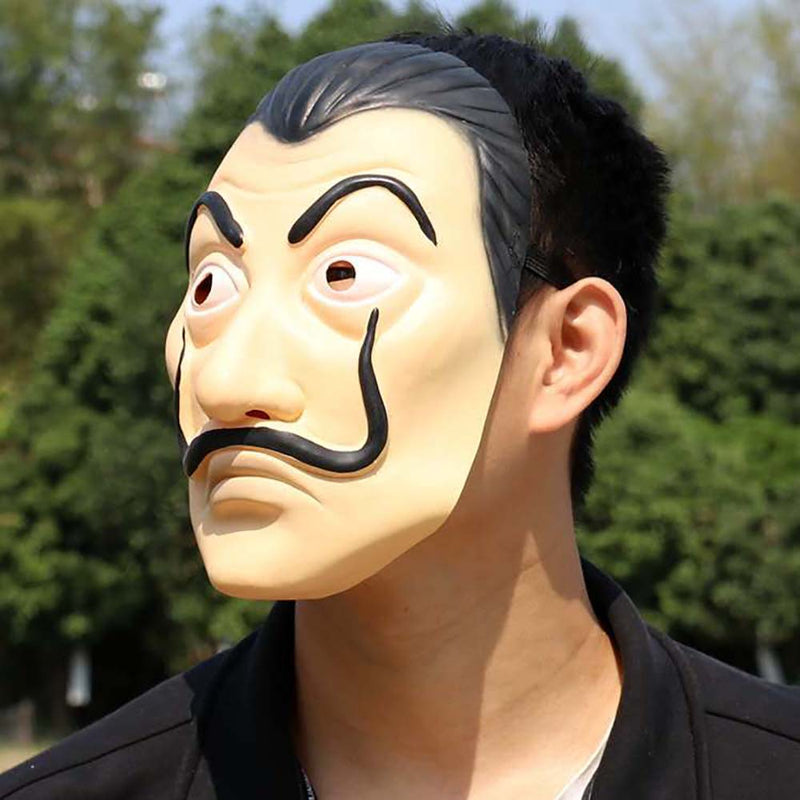 La Casa De Papel Salvador Dali Mask  Halloween Cosplay Prop