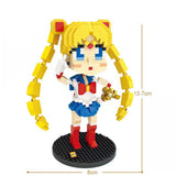 Building Blocks Japan Anime Sailor Moon Small Lady Cartoon Model DIY Kids Toy - Toysoff.com